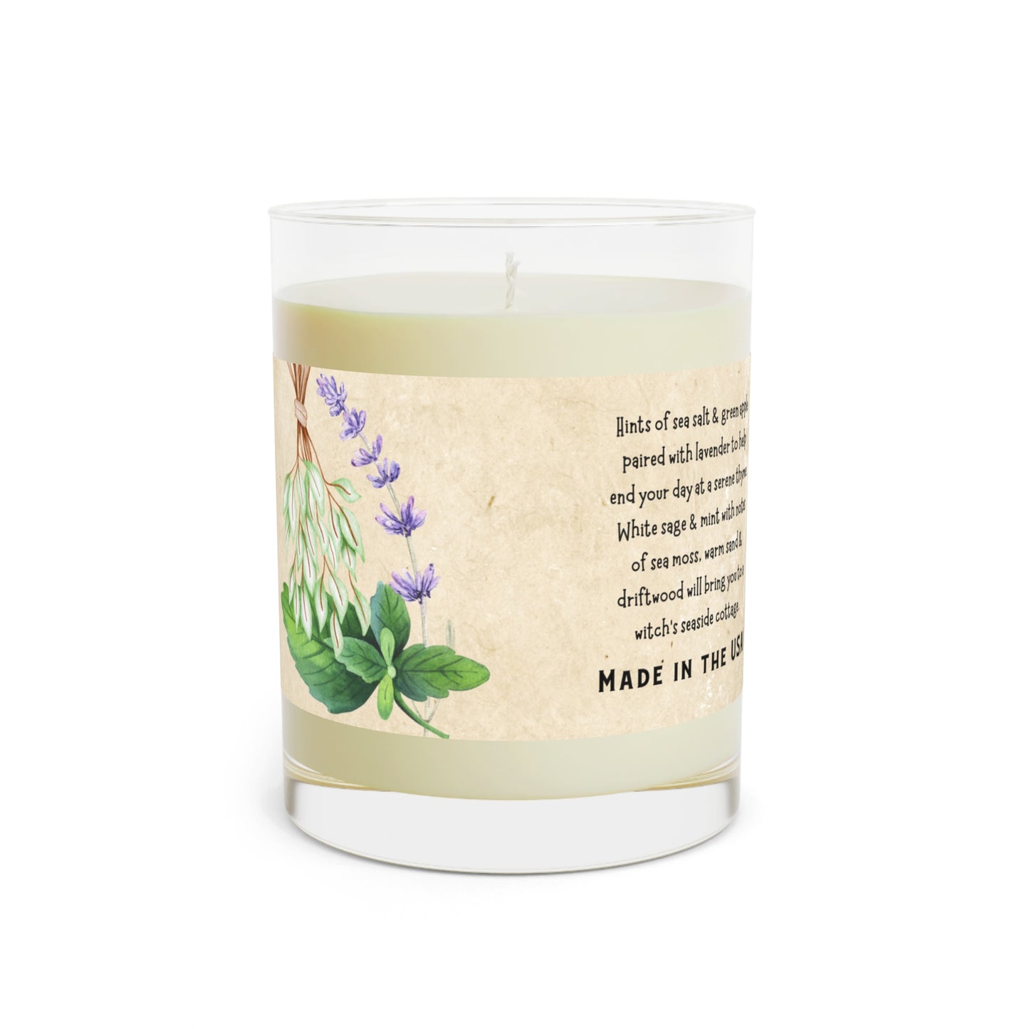 Scented Tea Time Candle - Full Glass, 11oz