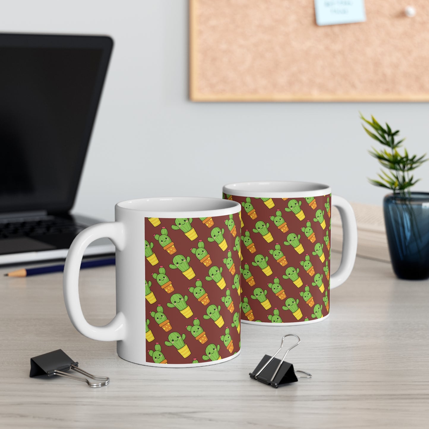 Cute Cactus Ceramic Mug 11oz
