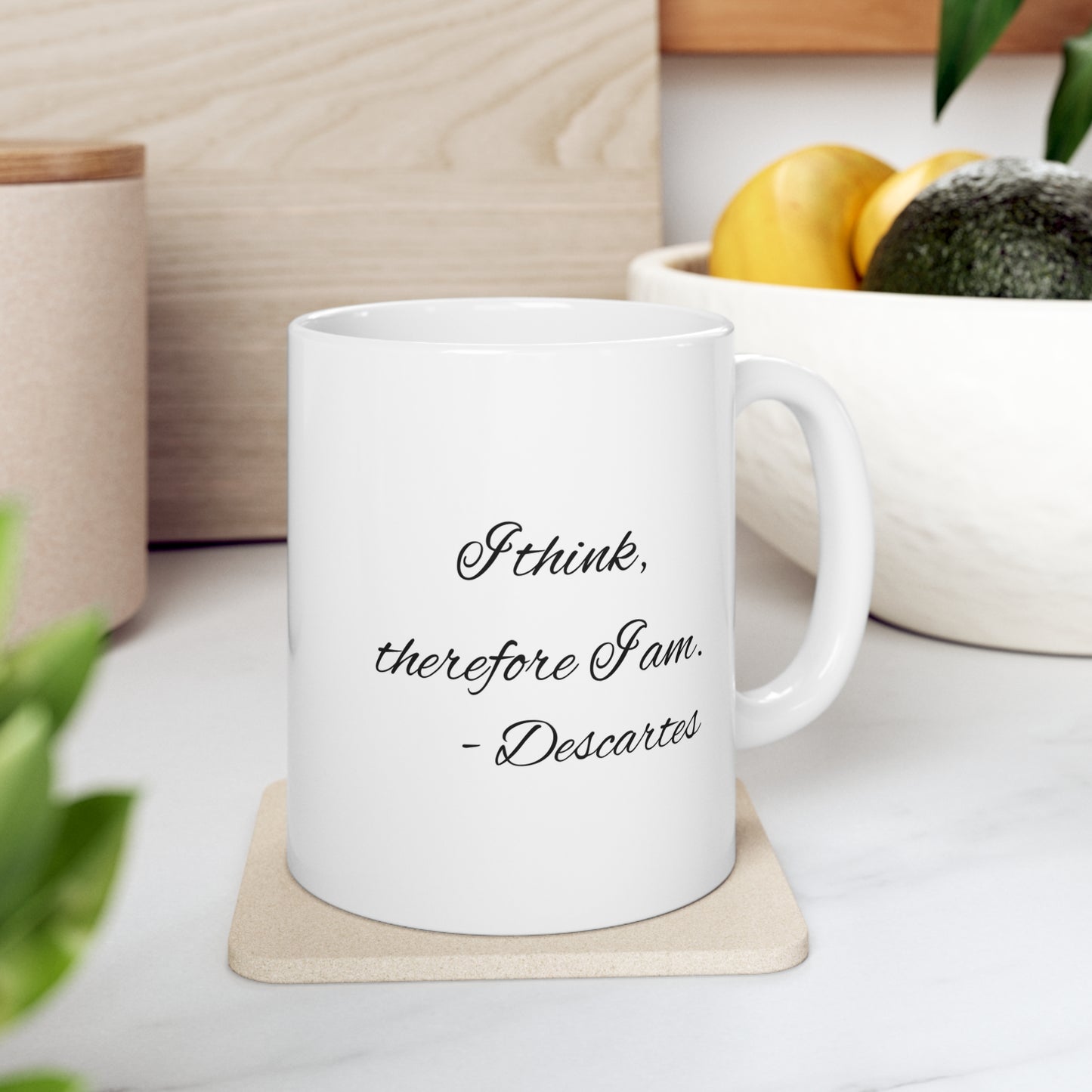 Descartes Philosophy Ceramic Mug 11oz
