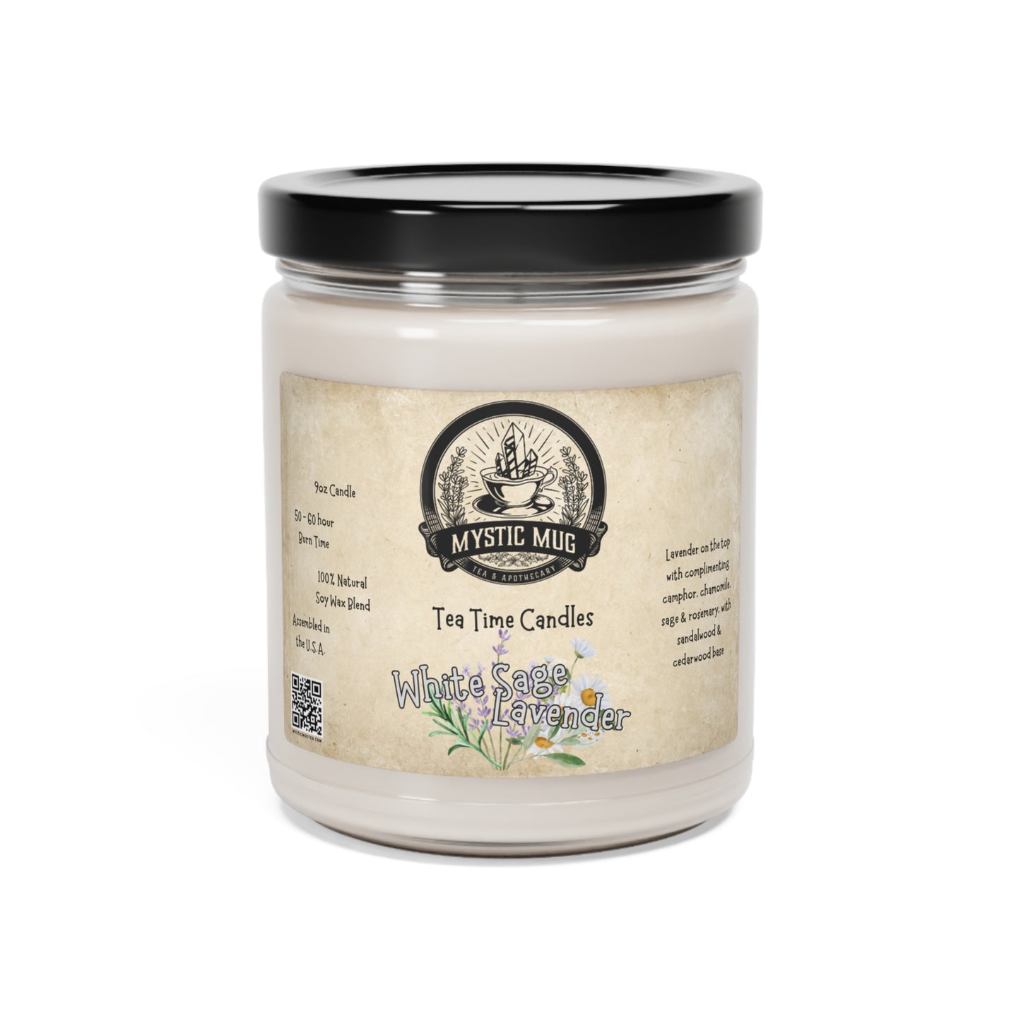 Tea Time Scented Soy Candle, 9oz