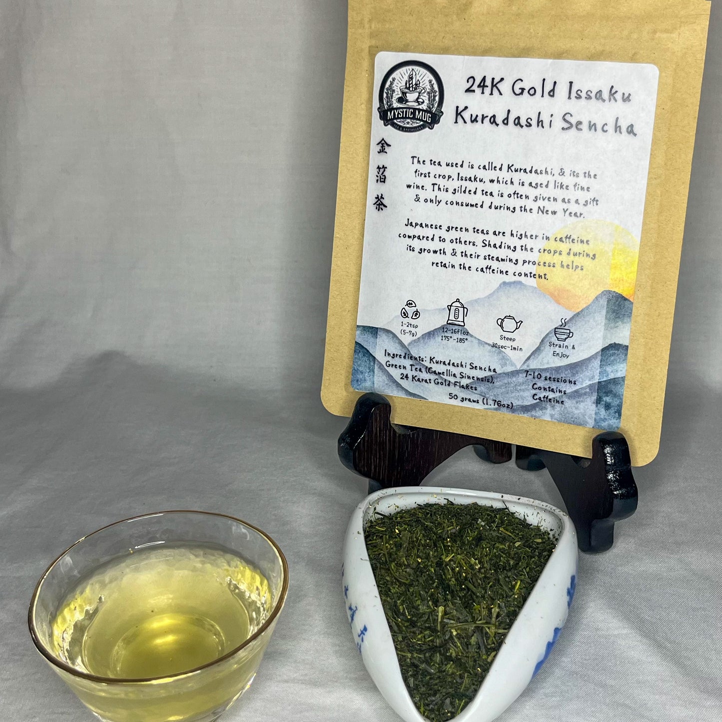 Issaku Kuradashi Sencha - Green Tea with 22K Gold Flakes