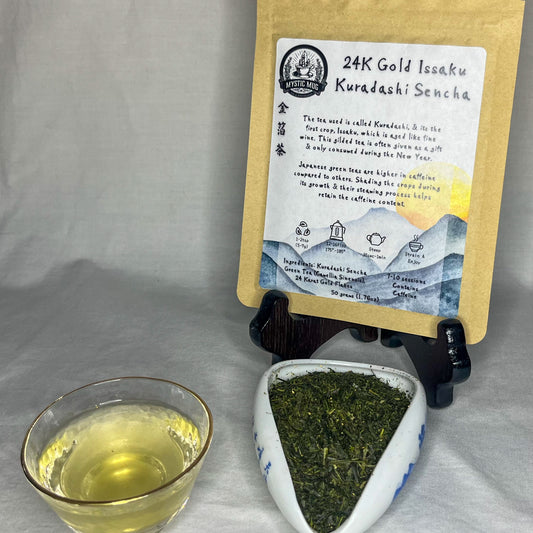 Issaku Kuradashi Sencha - Green Tea with 22K Gold Flakes