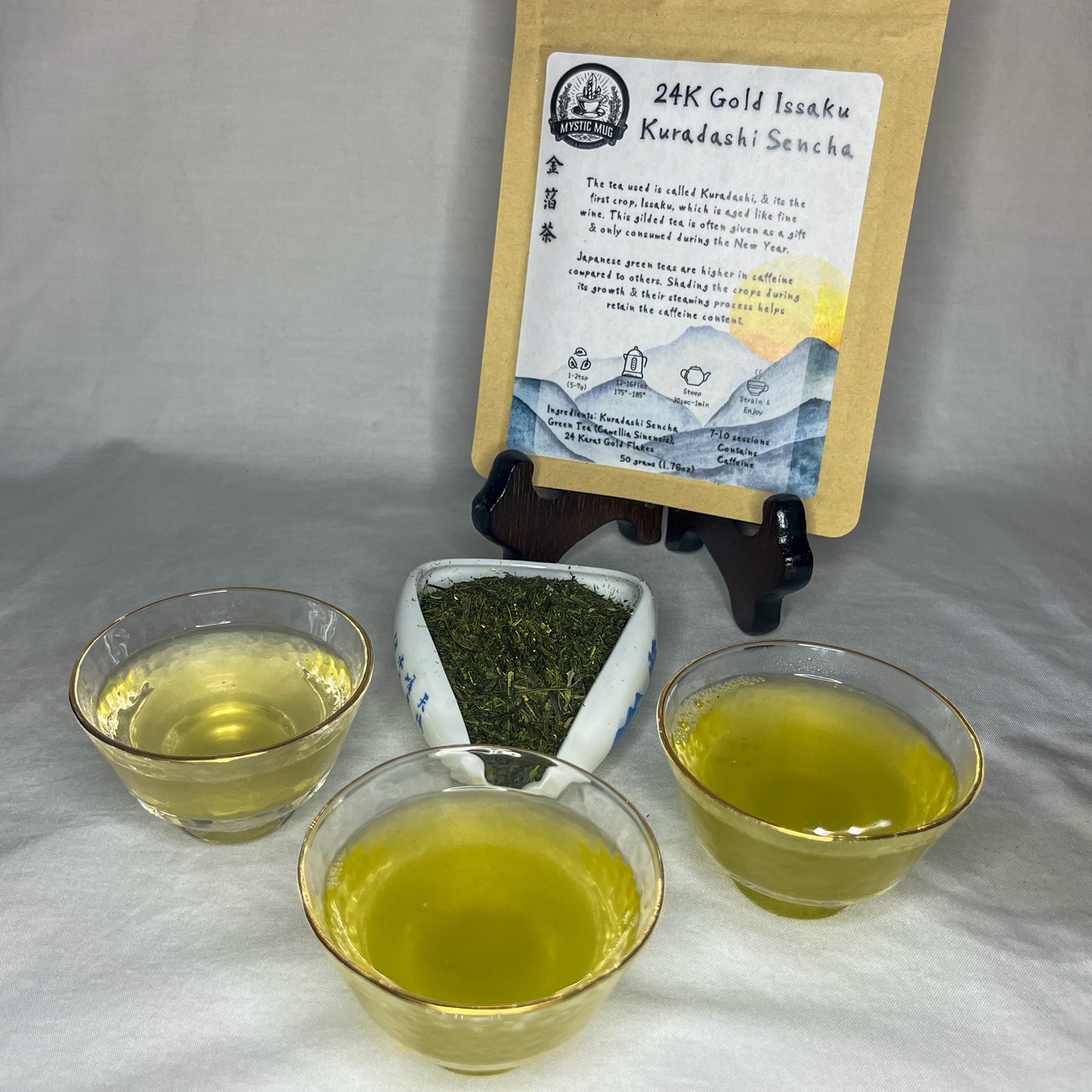 Issaku Kuradashi Sencha - Green Tea with 22K Gold Flakes