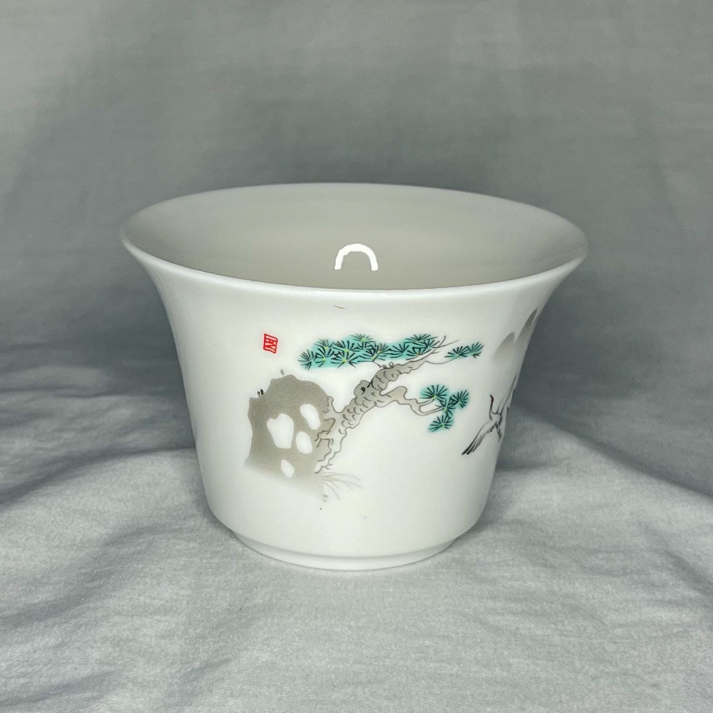 Gaiwain featuring Cliffside Bonsai Pine & Partnered Cranes Flying to Roost (6.7oz)