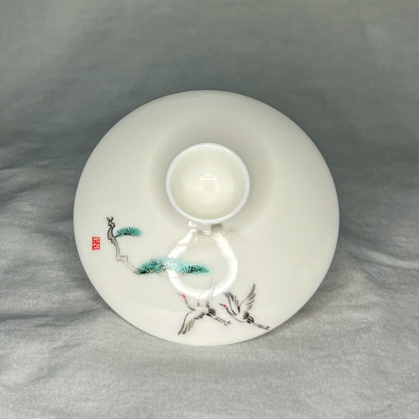Gaiwain featuring Cliffside Bonsai Pine & Partnered Cranes Flying to Roost (6.7oz)
